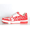Louis Vuitton Trainer Sneakers Red 6.5 154741548 [P]