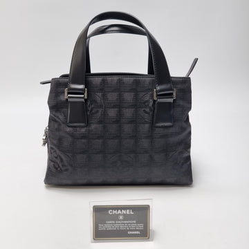 CHANEL Travel Line Coco Mark Jacquard Tote Bag (Limited Edition, Guarantee Card) 603-45 154741567