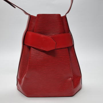 Louis Vuitton Epi Sac De Pol PM Bucket Bag Red Shoulder Bag (Highest Grade) 603-59 154743436