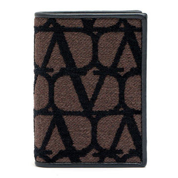 Valentino Leather Detail Two-Al Iconography Card Case 59653016