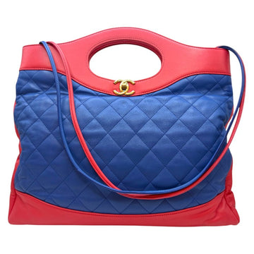 CHANEL カーフスキン 31バイカラー ミディアム トートバッグ A57977 154745336