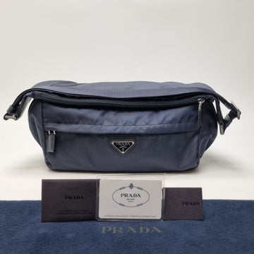 PRADA Biker Bag Large Unisex Navy Crossbody (Top Class, Garantiekarte) 154745933