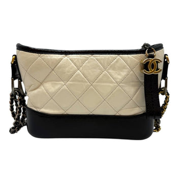 CHANEL Vintage Calfskin Gabriel Hobo Small White 26 154746104
