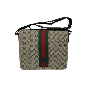 Gucci GG Supreme Three Stripe Messenger Bag Crossbody H00277 154746145