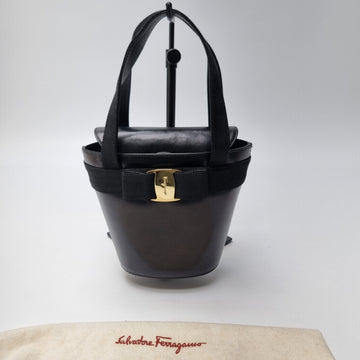 Salvatore Ferragamo Bucket Tote Bag with Ribbon Decoration 603-54 154746332