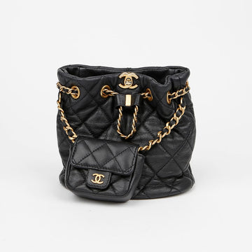 CHANEL Drawstring Bucket Small Backpack AS3947 154390533