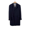 Thom Browne Chestfield Melton Gold Button Diagonal Wool Coat Navy Size 2 154765063 [P]