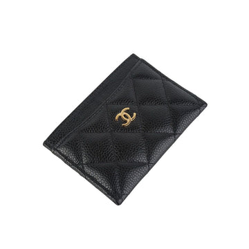 CHANEL クラシックキャビアゴールドCCロゴカードホルダー財布 AP0213 36955 154770708