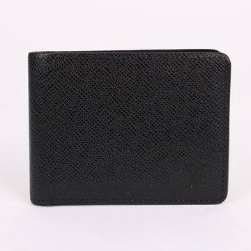LOUIS VUITTON Taiga LV Logo Herren Geldbörse Schwarz 154770735