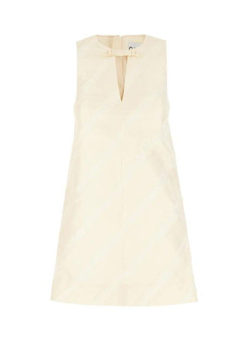 GANNI ストライプミニワンピースドレスW0174 135 151058236