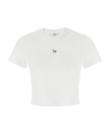 MAISON KITSUNE ベビー フォックス パッチ Tシャツ OW00104KJ0008 P100 151060099