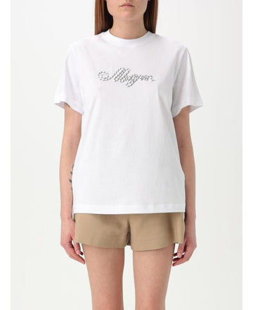 MSGM Gesticktes Logo T-Shirt 25SS 151062258