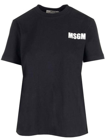 MSGM クオート ロゴ 半袖 Tシャツ 3441MDM104 237002 99 133040062