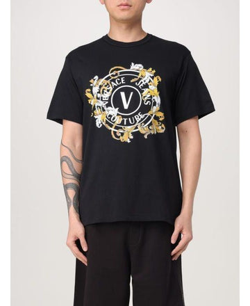 VERSACE T-Shirt mit VEmblem 78GAHC01CJ01C G89 151104049