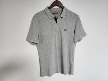 Burberry Gray Check Short Sleeve Polo Shirt 3955999 154771435