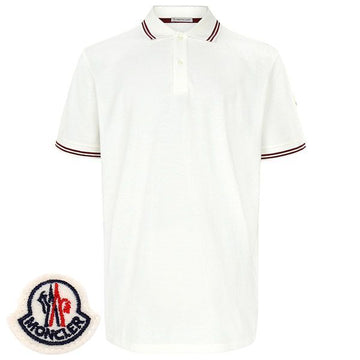 Moncler White Logo Polo Shirt 8A00007 89A16 034 149781082