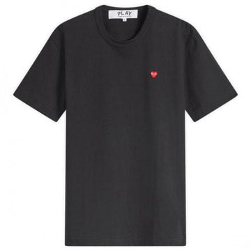 Comme Des Garcons Small Red Heart Patch Short Sleeve T-Shirt AX T304 051 1 152203549