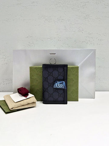 GUCCI GG ダークブルー カードケース 26年 新商品 734943 154772911
