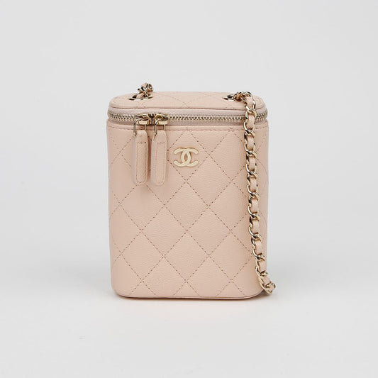CHANEL Caviar Cosmetic Vanity Shoulder Crossbody Bag AP2195 154389096 [P]