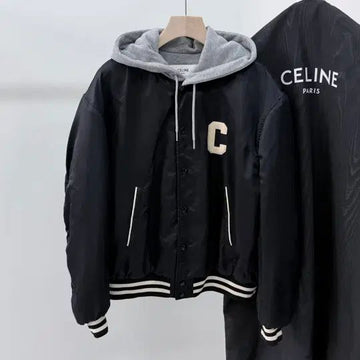 CELINE テディフードバックロゴボンバー varsityジャケット 50 154774155