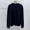 LOUIS VUITTON Monogram Cashmere Pullover Navy XL 154774395 [P]