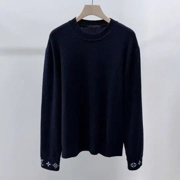 Louis Vuitton Monogram Cashmere Pullover Knit Navy [S+ Grade/XL] 154774395