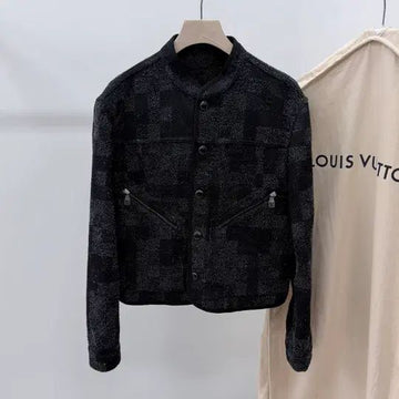 LOUIS VUITTON 25SS Damouflage Boucle Denim Jacke Schwarz 154774445