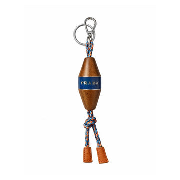 PRADA Trick Wood Charm Blue Keyring 2TL289 PUZ F0665 154153586
