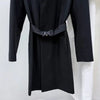 Dior Belted Wool Coat Jacket Black 52 154780138 [P]
