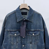 Prada Triangle Logo Denim Bomber Jacket 154780168 [P]
