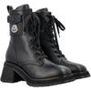 MONCLER ロゴパッチフラップポケットレースアップアンクルブーツ 154784245 [P]