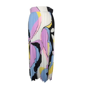 MaxMara Multicolor Pleated Maxi Skirt 55 154789655