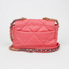 CHANEL ミディアム ピンク ラムスキン 19 チェーン ショルダーバッグ 29174262 [P]