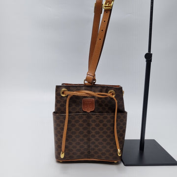 CELINE ドローストリング バケットバッグ ショルダーバッグ スモール 603-18 154827338