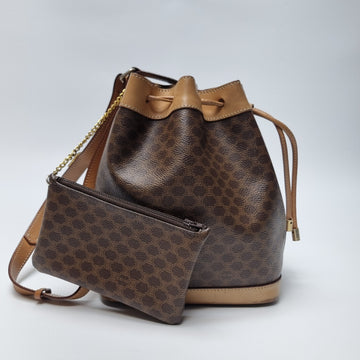 CELINE Triomphe Mcadam Bucket Bag Schultertasche (hochwertig, mit Pouch) 603-58 154830483