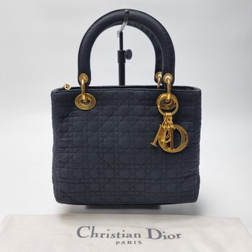 Dior Lady Cannage Small Tote Bag (Premium, Gold-Tone Black) 154830882