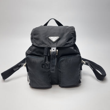 PRADA Reißverschluss-Zwei-Taschen-Rucksack klein 154835465