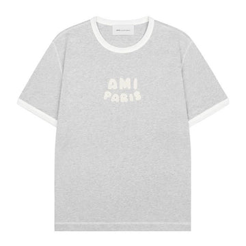 AMI UTS371 724 A079 Baumwoll T-Shirt mit kurzen Ärmeln 154525200