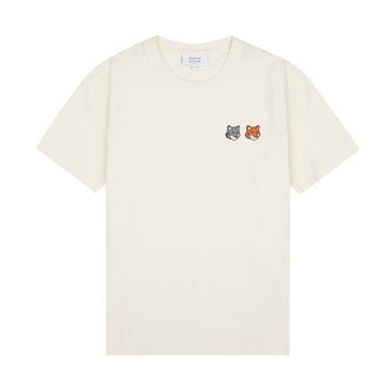 MAISON KITSUNE ダブルフォックスヘッドレギュラーTシャツ 154525114