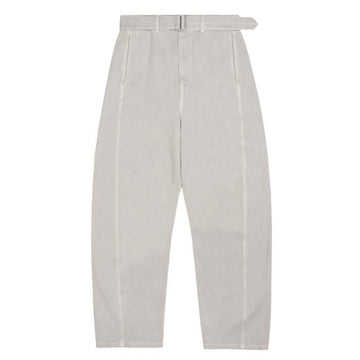 LEMAIRE LD1054 BK201 ティックブロークントゥイールツイステッドベルトパンツ 154525108
