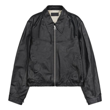 LEMAIRE Paper Cow Leather Biker Blouson Jacket 154525104