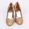 SALVATORE FERRAGAMO Spitzen Gold Damen High Heels 154838586 [P]