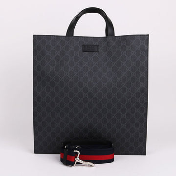 GUCCI GG Canvas Schwarz Große Tote und Schultertasche 495559 154839428