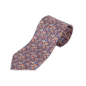 SALVATORE FERRAGAMO シルクネクタイ 35-8824 BLUE+ORANGE 724730 154854559