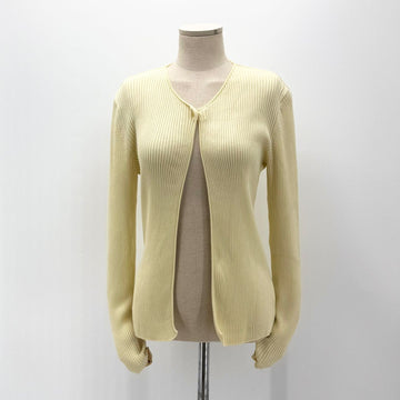 CHANEL Logo Button Knit Cardigan 154855728