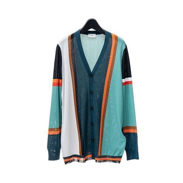 SALVATORE FERRAGAMO 女性用マルチカラー ブロック カーディガン 11-D708 154854549