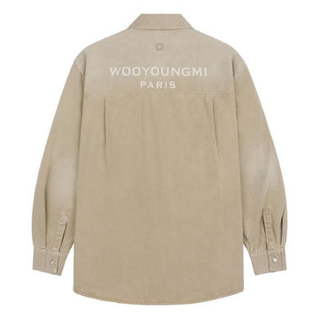 WOOYOUNGMI デニムバックロゴシャツ 154525208