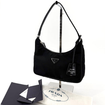 Prada Saffiano Trimmed Nylon Hobo Bag 1NE204 154856966