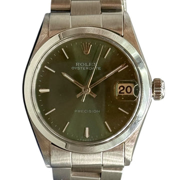 Rolex Oyster Date Precision Steel 6466 30mm Green 154857285