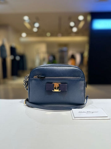SALVATORE FERRAGAMO リディアリボンチェーンクロスバッグ 21F568 154857930